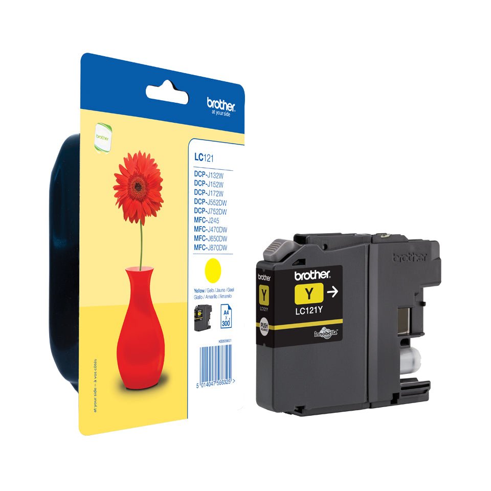 Brother LC-121Y ink cartridge 1 pc(s) Original Yellow