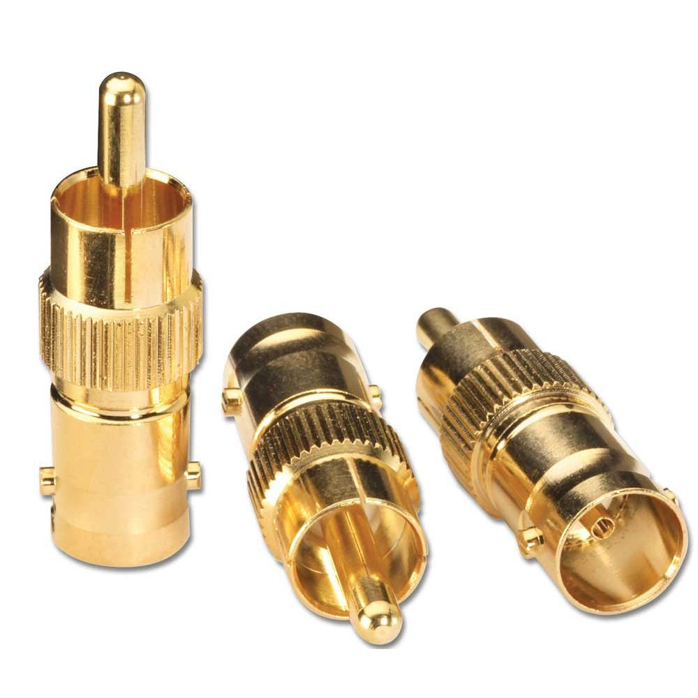 Lindy BNC Female to Phono Male Adapter (3 Pack)