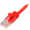 StarTech.com Cat5e Patch Cable with Snagless RJ45 Connectors - 3m, Red