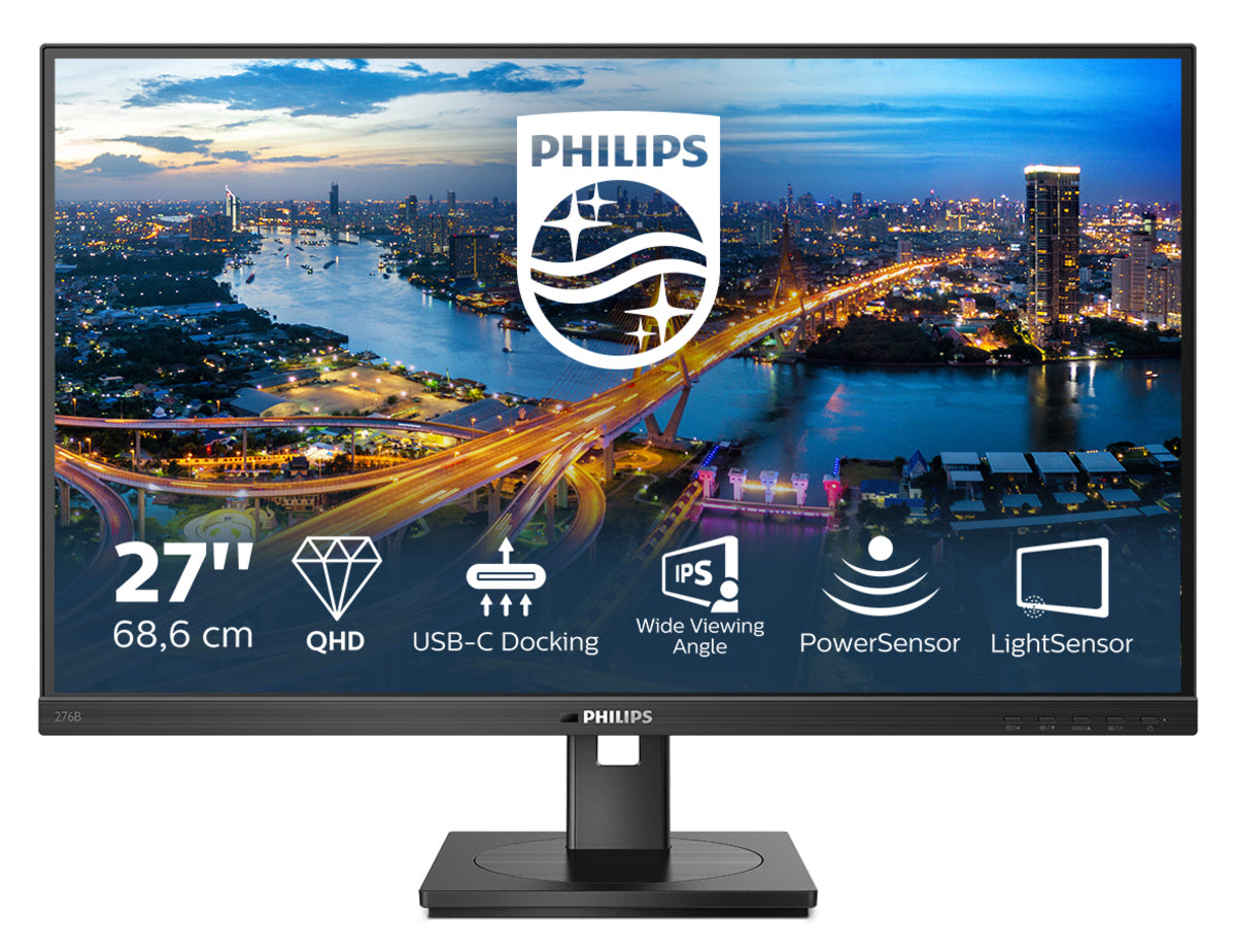 Philips 276B1/00 computer monitor 68.6 cm (27") 2560 x 1440 pixels Full HD LED Black