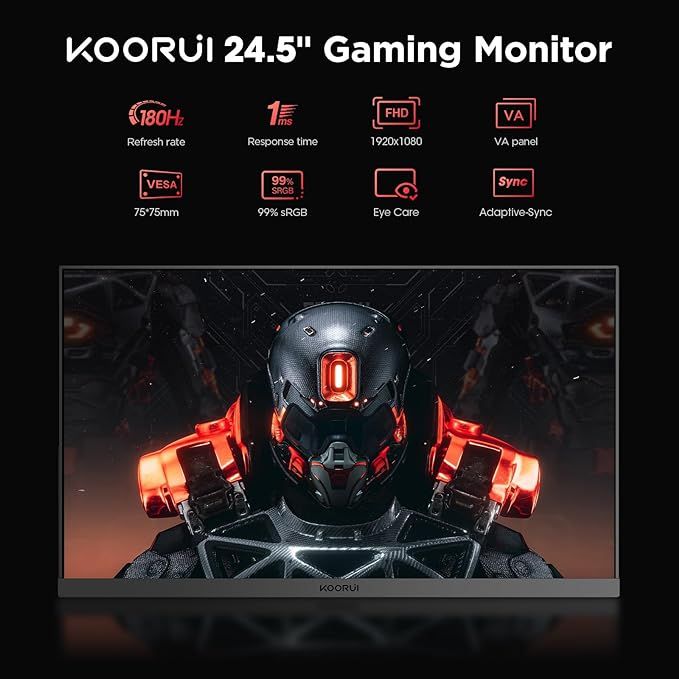 Koorui 25E3A Gaming Monitor with specs 