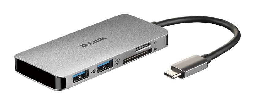 D-Link DUB-M610 notebook dock/port replicator Wired USB 3.2 Gen 1 (3.1 Gen 1) Type-C Aluminium, Black
