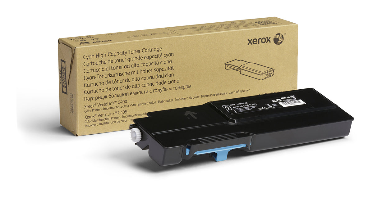 Xerox Genuine VersaLink C400 / C405 Cyan High Capacity Toner Cartridge (4,800 pages) - 106R03518