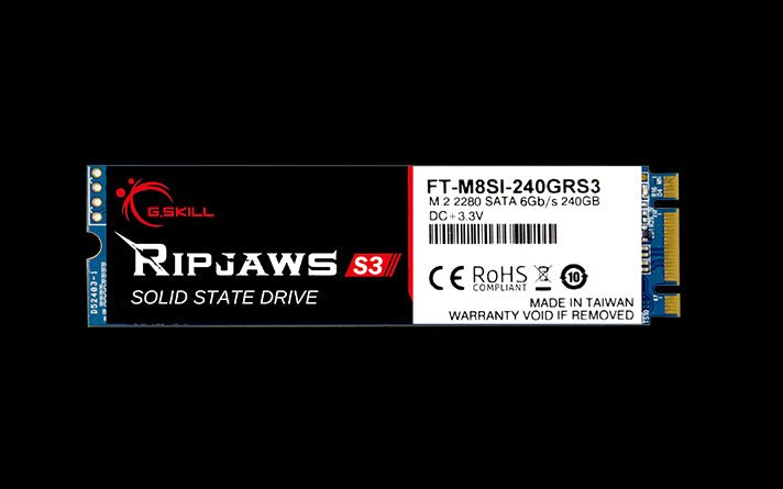 G.Skill Internal SSD Ripjaws S3 M.2 240 GB Serial ATA III TLC