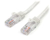 StarTech.com Cat5e Ethernet Patch Cable with Snagless RJ45 Connectors - 5 m, White