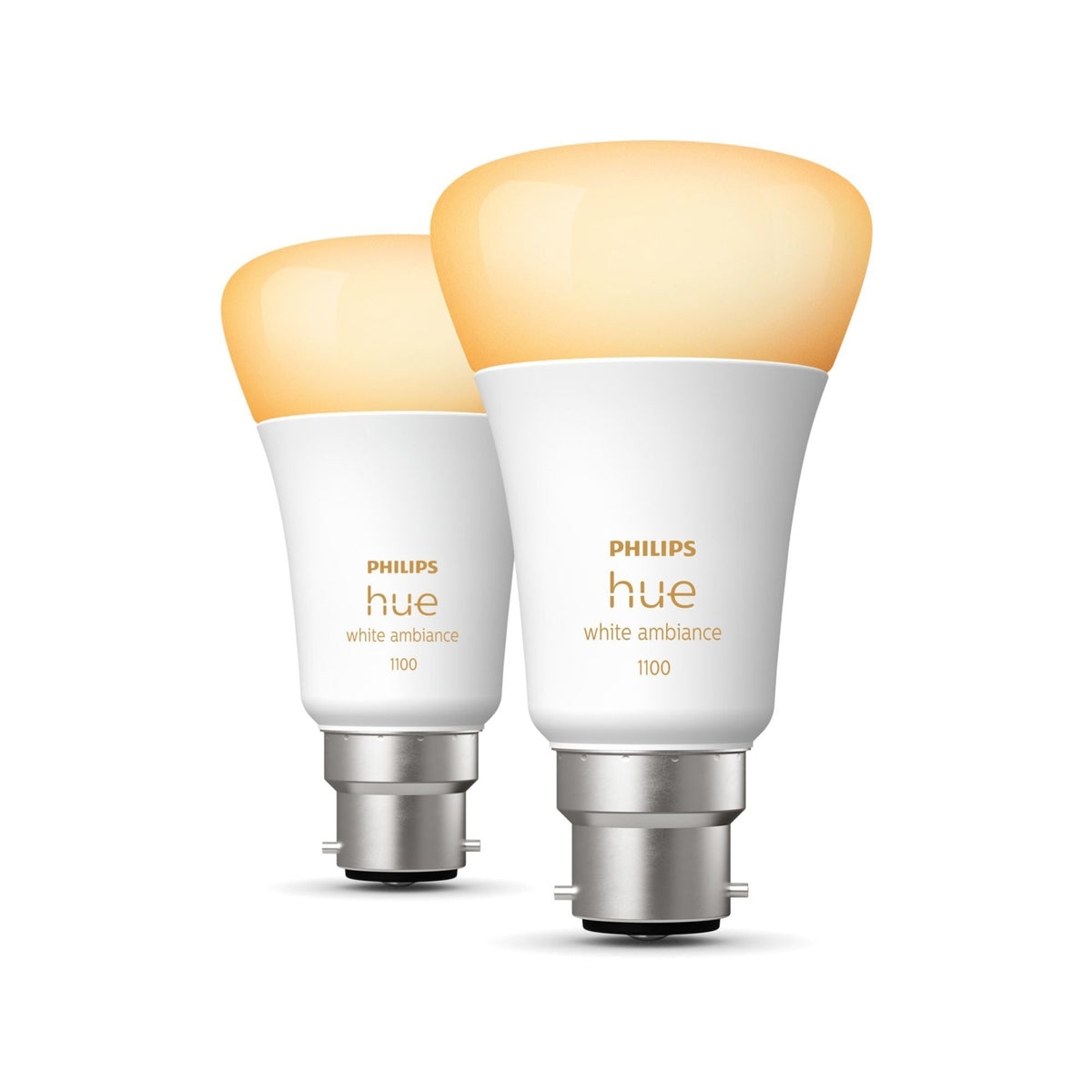Philips Hue White ambience A60 – B22 smart bulb – 1100 (2-pack)