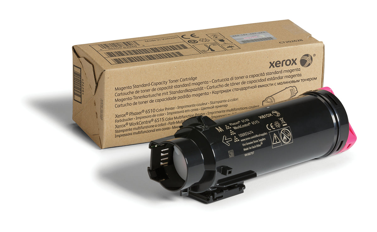 Xerox Genuine Phaser 6510 / WorkCentre 6515 Magenta Standard Capacity Toner Cartridge (1,000 pages) - 106R03474