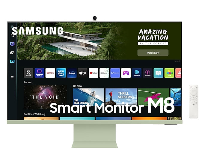 Samsung LS32BM80GUUXXU computer monitor 81.3 cm (32") 3840 x 2160 pixels 4K Ultra HD Green, White
