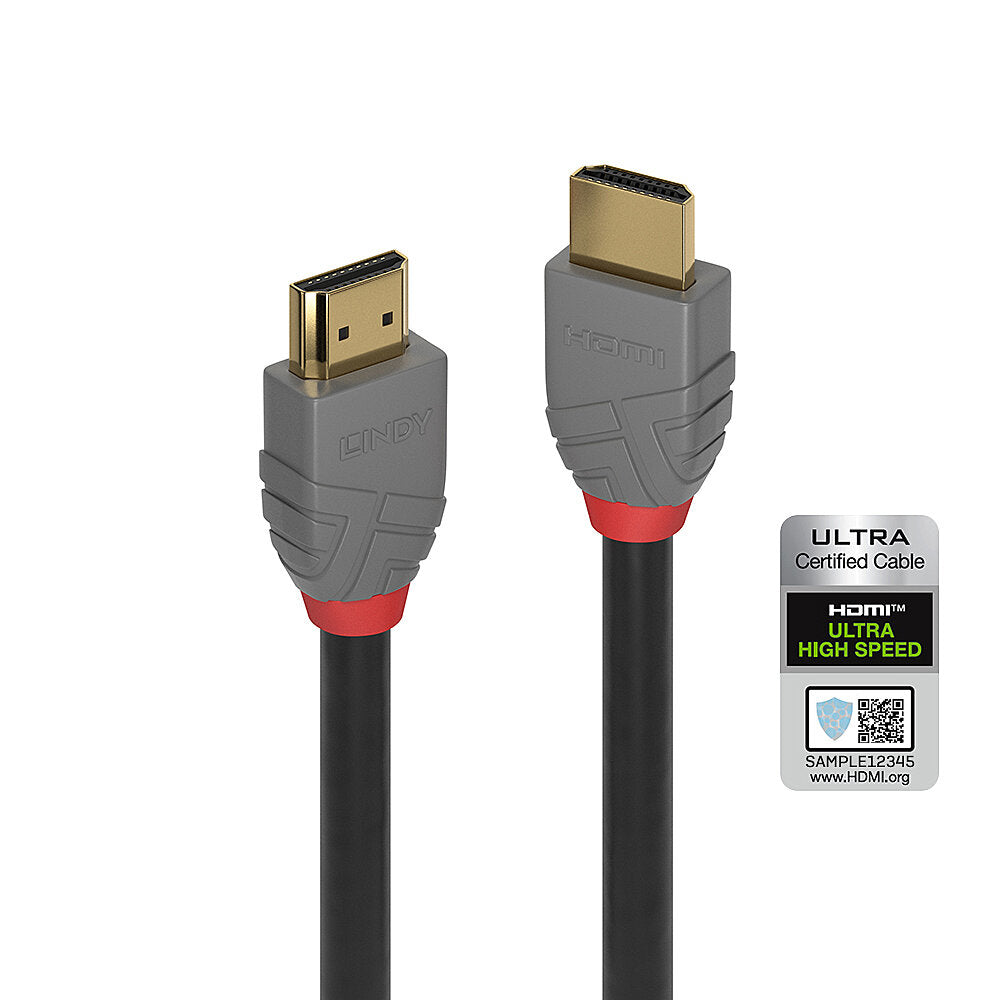 Lindy 1m Ultra High Speed HDMI Cable, Anthra Line