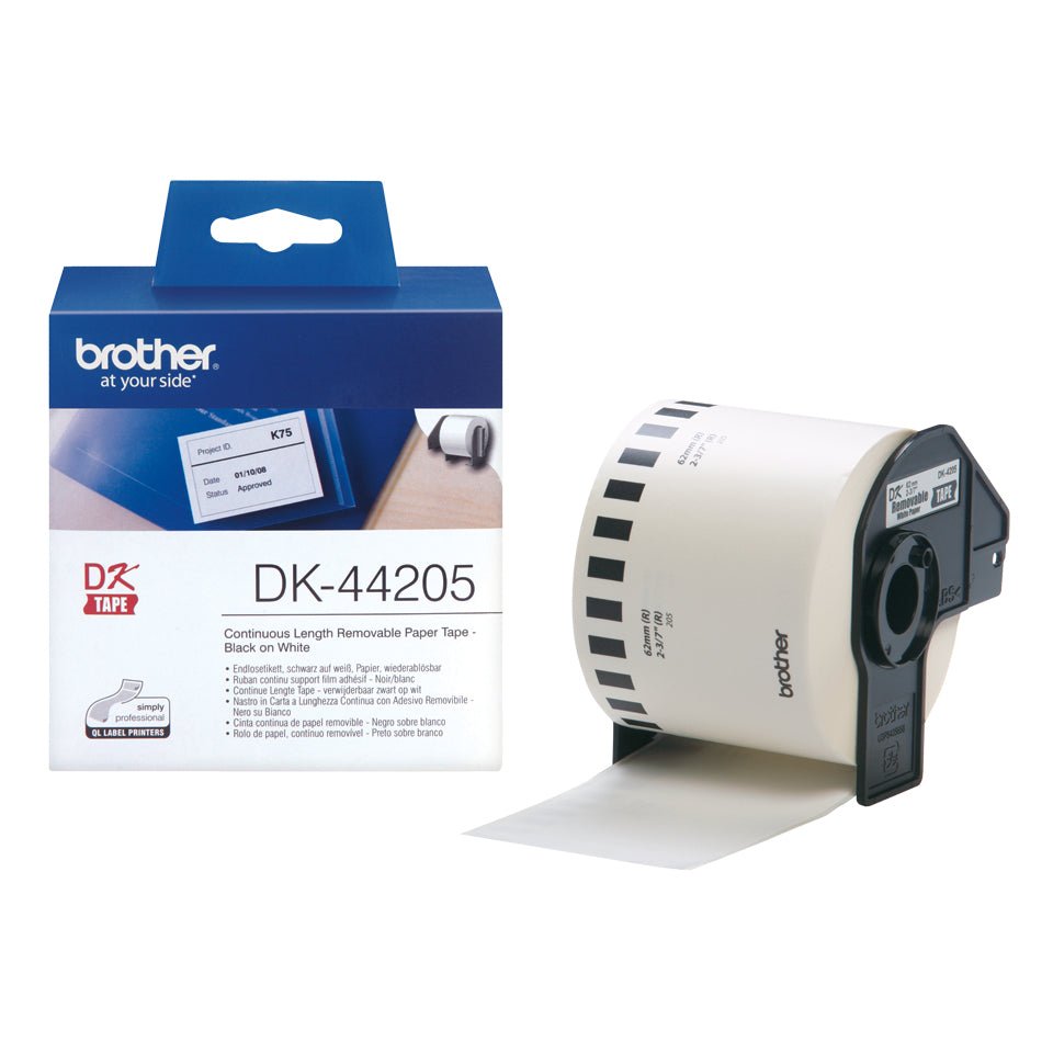 Brother White Removable Paper Tape