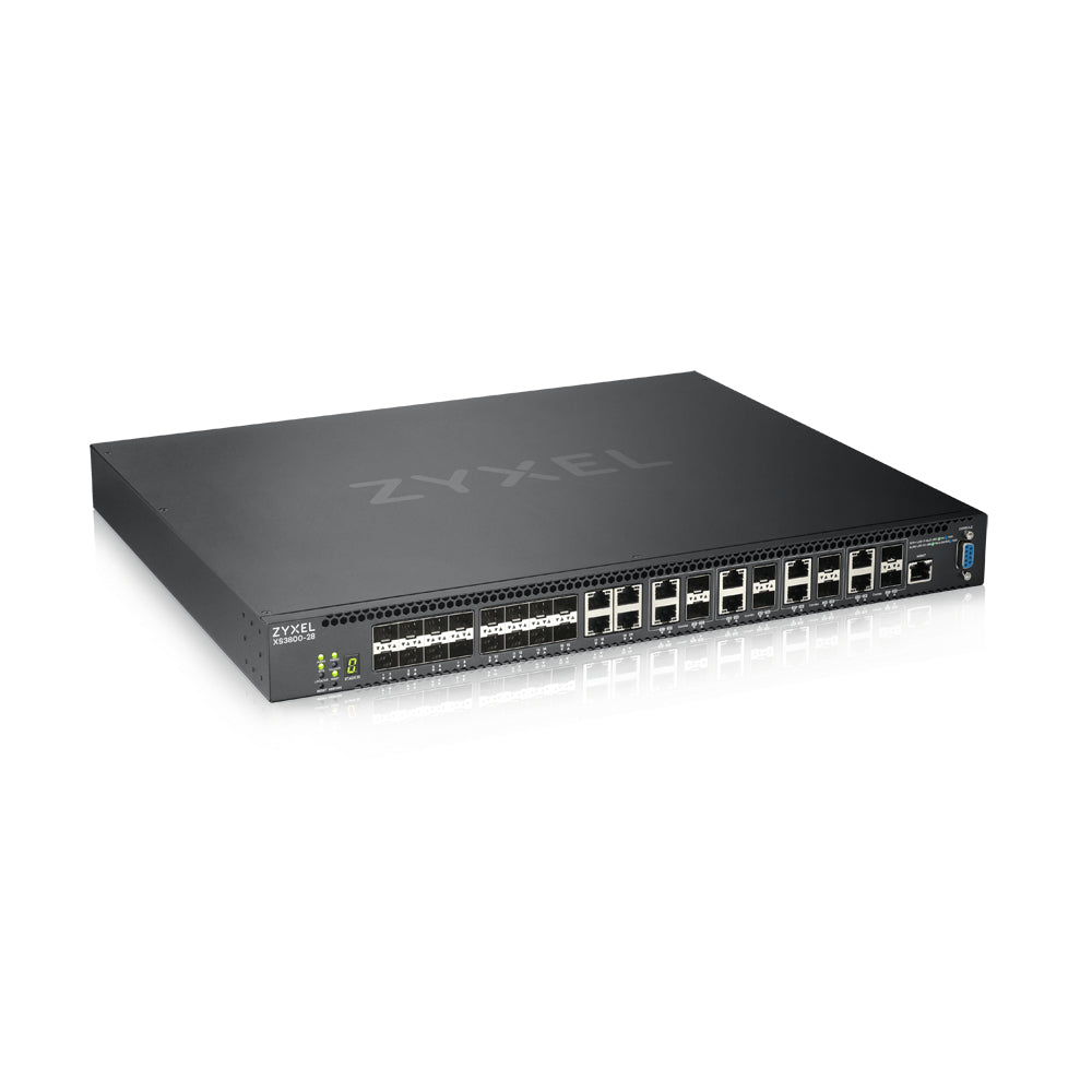 Zyxel XS3800-28 Managed L2+ 10G Ethernet (100/1000/10000) Black