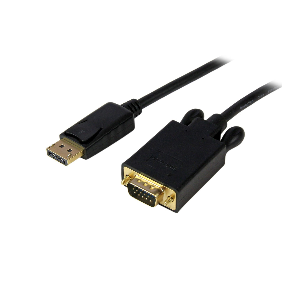StarTech.com 10ft (3m) DisplayPort to VGA Cable - Active DisplayPort to VGA Adapter Cable - 1080p Video - DP to VGA Monitor Cable - DP 1.2 to VGA Converter - Latching DP Connector