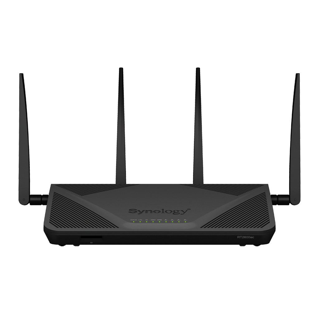 Synology RT2600AC wireless router Gigabit Ethernet Dual-band (2.4 GHz / 5 GHz) 4G Black