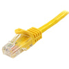 StarTech.com Cat5e Patch Cable with Snagless RJ45 Connectors - 3m, Yellow
