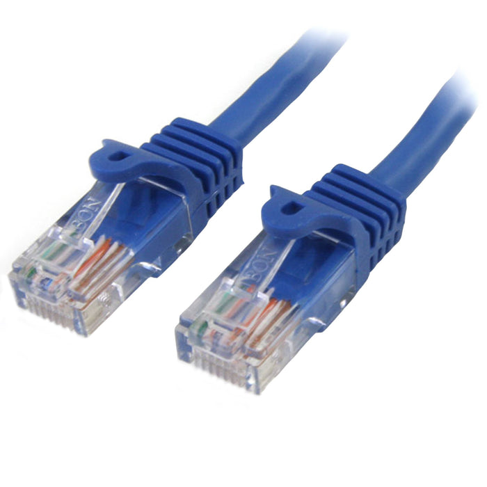 StarTech.com Cat5e Patch Cable with Snagless RJ45 Connectors - 3m, Blue
