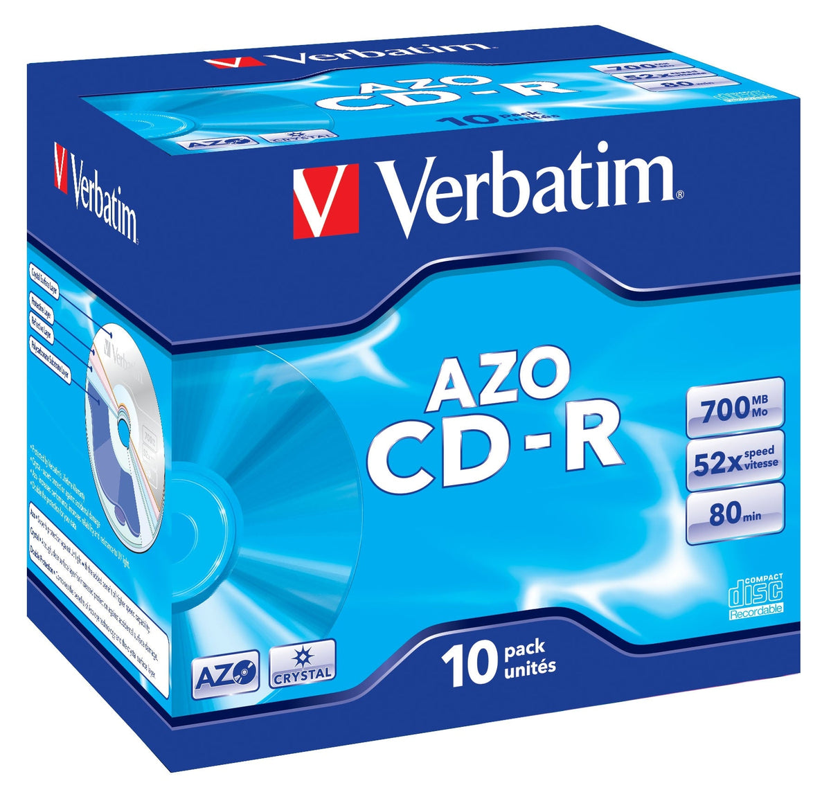 Verbatim Blank  CD-R AZO Crystal 700 MB 10 pc(s)
